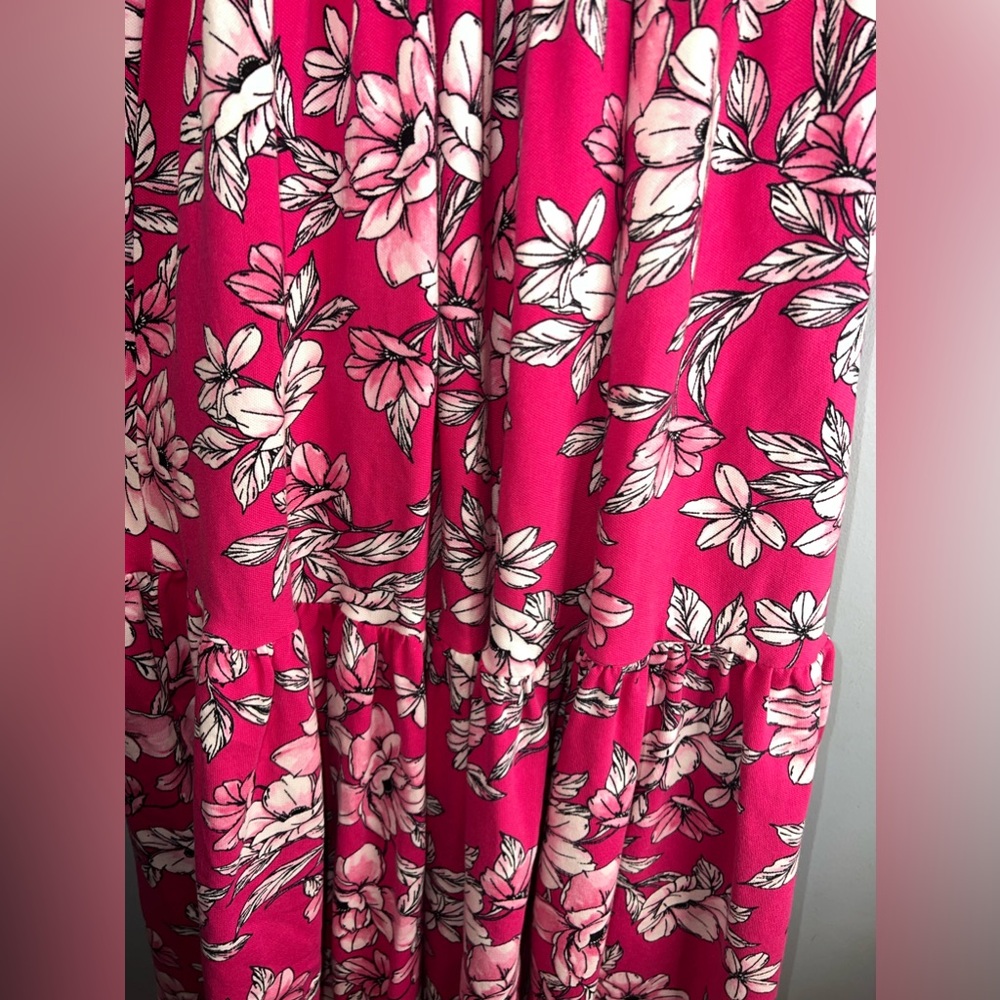 C Wonder by Christian Siriano Floral Tiered Ruffle bottom dress size M EUC - Picture 4 of 7